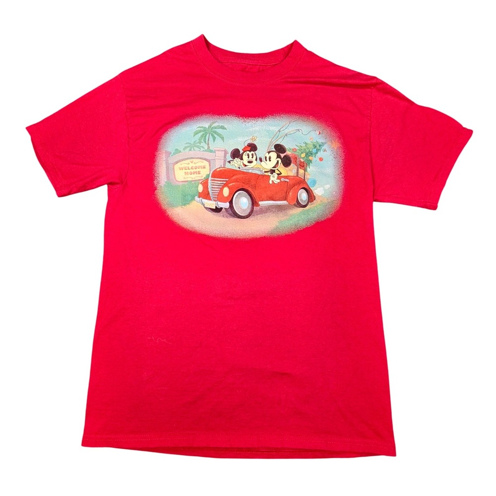 Disney Vacation Club 2016 Merry Member Mixer Shirt Red Mickey Minnie Christmas M